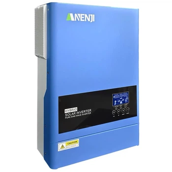 Інвертор гібридний 48 на 220 чистий синус Anenji ANJ-6200-48V, 48 В, 6200 Вт (безперебійник, UPS, ДБЖ)