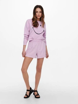 Шорти ONLSMILEY LIFE SHORTS SWT 15232827 Orchid Bloom-SMILEY ONLY L Бузковий 15232827ORCHIDBLOOM-SMILE XS