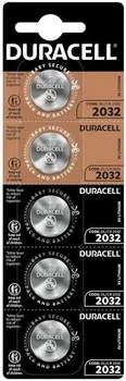 Батарейка Duracell CR 2032 батарейки 5 шт