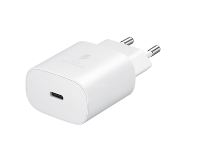Мережевий зарядний пристрій для Samsung 25 W USB-C White