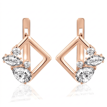 Серьги из красного золота Аура (з4964)