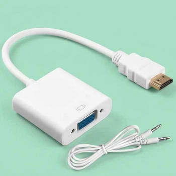 Видеоадаптер, конвертер с HDMI на VGA с поддержкой аудио