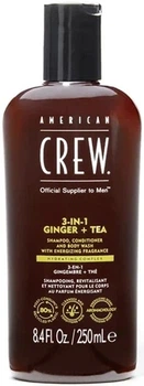 Шампунь American Crew Energizing Shampoo, Conditioner and Body wash Ginger Tea 250 мл