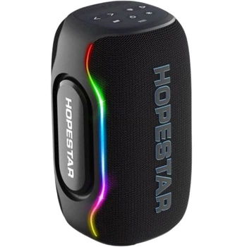 Колонка Bluetooth HOPESTAR P65 CLUB BT5.4/TF/USB/AUX/Auracast/RGB/JL 220W 24000mAh портативна з мікрофоном для музики та караоке Чорний