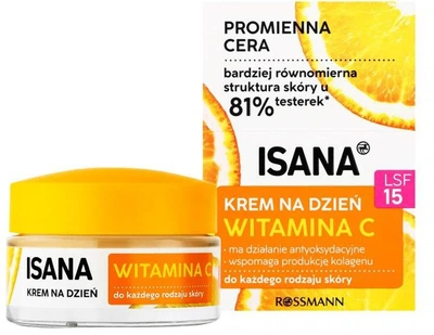 Крем для обличчя з вітаміном С ISANA Tagescreme Vitamin C LSF15 50 мл