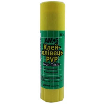 Клей-олівець PVP Amos 15 г (GSW 15)