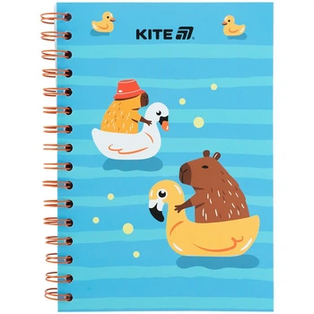 Блокнот А5 80 арк спіраль клітинка Kite Cute 2 (K25-1911-2)