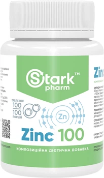 Цинк Stark Pharm Zinc 100 мг 100 таблеток (2440)