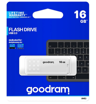 Накопичувач USB Flash drive 16GB Goodram UME2 White (USB 2.0)