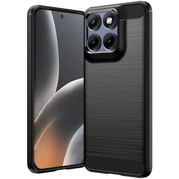 Силиконовый (TPU) чехол UniCase Carbon для Motorola Edge 70 Fusion - Black