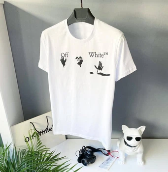 Футболка мужская Off-White белая M 4150