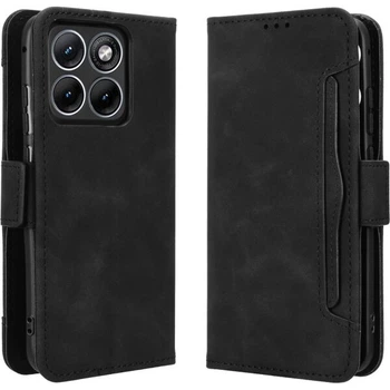 Чехол-книжка с карманами Deexe Wallet Stand для Motorola Edge 70 Fusion - Black