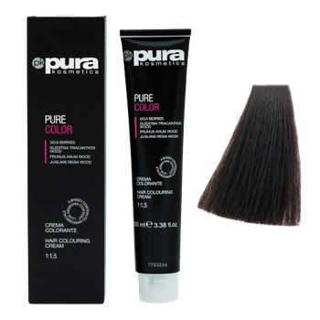Pura Kosmetica 0101 Pure Color фарба 100 мл 4/7 Темний какао
