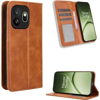 Чохол-книжка Deexe Retro Style для OnePlus 15T - Brown