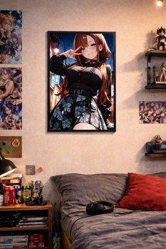 Постер в рамці Neon Waifu Art А3