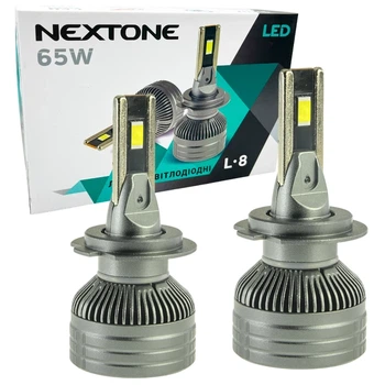 Автомобильные светодиодные LED лампы в фаре головного света Nextone LED H7 6000K 14000Lm L8 12-32V 65W