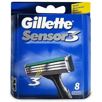 Сменные картриджи Gillette Sensor-3, 8 шт