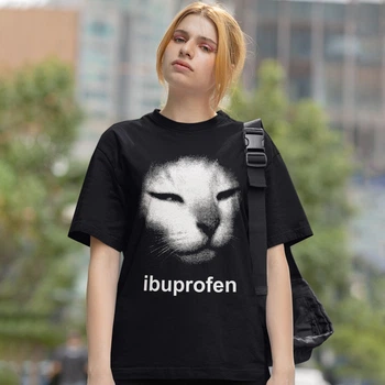 Футболка Meme Cat L чорний