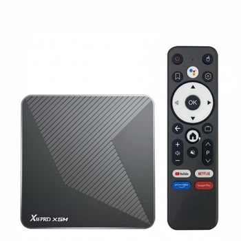ТВ бокс X88 PRO X5M 4/64 ГБ — Amlogic S905X5M, Android 14, голосовий пульт
