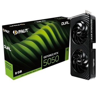 Видеокарта Palit GeForce RTX 5050 8GB GDDR6 Dual для игрового ПК (565940)