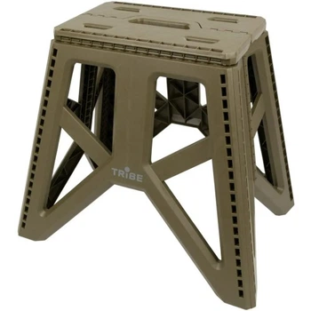 Стул складной Tribe Camp Chair High пластиковий Olive (T-EF-0002-olive) Tribe T-EF-0002-olive 1004053
