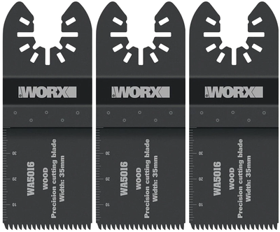Набір пильних полотен WORX WA5016.3 для мультиінструменту 3 шт. (6947372516170)