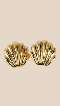Сережки жіночі Мушлі Морська тематика LAWA WTJ02624 Золотий shop (2000999550805)