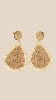 Серьги женские Капли Color Pop LAWA WTJ02606 Бежевый shop (2000999550140)