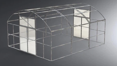 Каркас Теплицы Комфорт 10 х 5 х 2.65 м