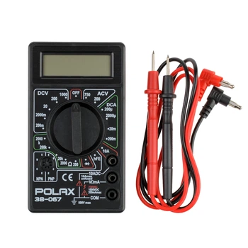 Цифровой мультиметр Polax пластиковый 2000V 10A Черный (689264)