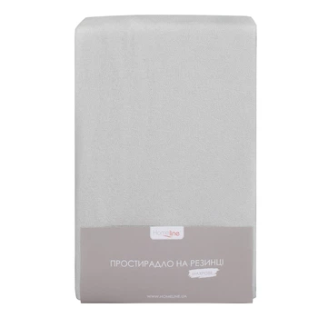 Простирадло Home Line 120104623 90х200 Махрові; Поліестер, Бавовна Сірий
