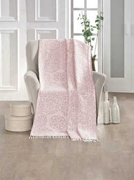 Плед Home Line 120104978 150х200 Бавовна Рожевий