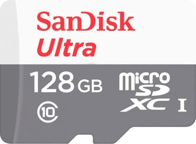 MicroSDXC SanDisk 128 GB microSDXC Ultra UHS-I U1 V30 A2 (SDSQUNR-128G-GN3MN)