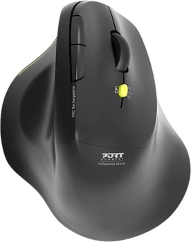Миша PORT Designs Ergo Soft Wireless/Bluetooth Black (3567049102005)