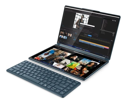 Ноутбук Lenovo Yoga Book 9 13IMH10 (83KJ001KPB) 2 x 13.3" OLED 2.8K Touch / Intel Core Ultra 7 255H / RAM 32 ГБ / SSD 1 ТБ / Intel Arc Graphics / Windows 11 Pro / Tidal Teal