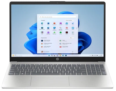 Ноутбук HP 15-fc0217nw (CX4P3EA) 15.6" IPS Full HD / AMD Ryzen 7 5825U / RAM 16 ГБ / SSD 512 ГБ / AMD Radeon Graphics / Windows 11 Home / Silver