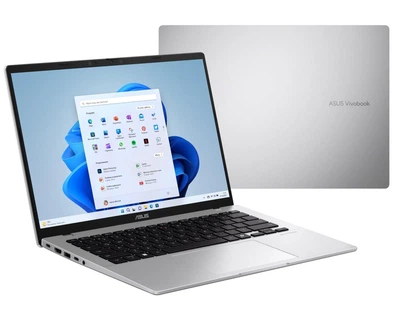 Ноутбук ASUS Vivobook 14 X1407QA-LY043W (90NB1603-M00640) 14" IPS WUXGA / Qualcomm Snapdragon X1-26-100 / RAM 16 ГБ / SSD 512 ГБ / Qualcomm Adreno Graphics / Windows 11 Home / Cool Silver