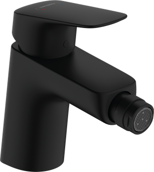 Змішувач для гігієнічного душу HANSGROHE Logis на біде одноважільний чорний латунь з донним клапаном 71204670