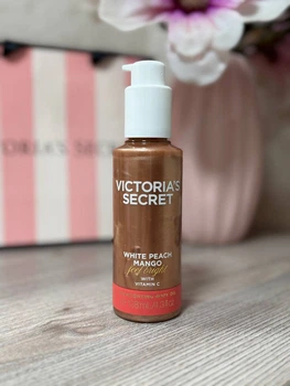 Олійка для тіла Victoria's secret White Peach Mango Shimmer, 128 мл.