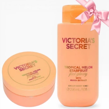 Подарунковий набір Victoria's Secret Tropical Melon Starfruit Scalp & Body Scrub + Body Wash (713/714)
