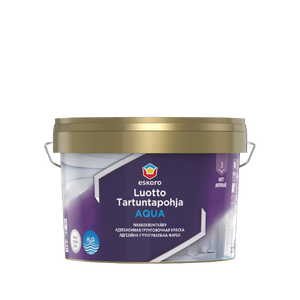 Эмаль-грунт акриловая Eskaro Luotto Tartuntapohja Aqua 2,7л