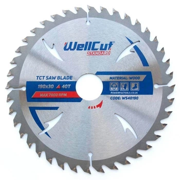 Пильный диск 190х30 40Т по дереву Standard WellCut (018030)