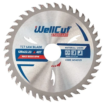 Пильный диск 125х22,23 40Т по дереву Standard WellCut 100 шт (017980)