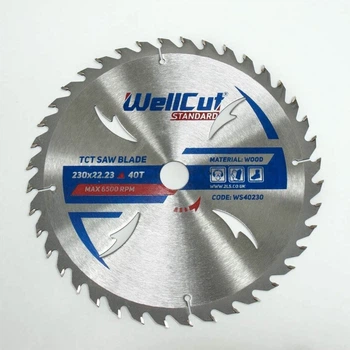 Пильный диск 230х22,23 40Т по дереву Standard WellCut (018050)