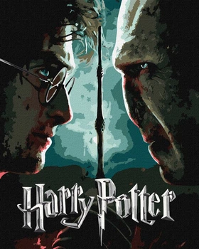 Картина по номерам Ideyka WB Harry Potter: Гарри и Волдеморт с красками металлик extra 40х50 см (KHO5222)