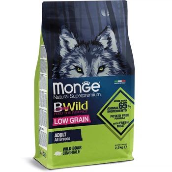 Сухий корм для собак Monge Bwild Low Grain 2,5кг - дикий кабан