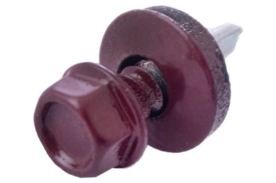 Саморіз покрівельний Apro 4.8 x 19 мм RAL 3005 (50 шт.) (9R648193005)