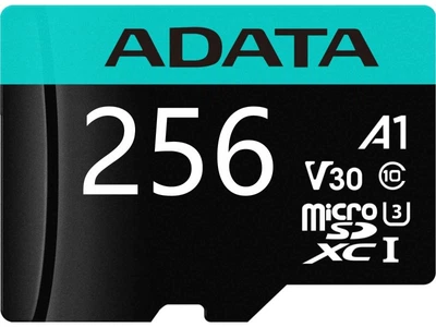 Карта пам'яті ADATA 256 GB microSDXC UHS-I U3 Premier Pro + SD-adapter (AUSDX256GUI3V30SA2-RA1)