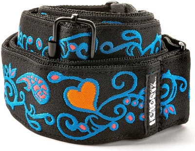 Гитарный ремень Dunlop Jimi Hendrix Blacklight Monterey Blue Strap