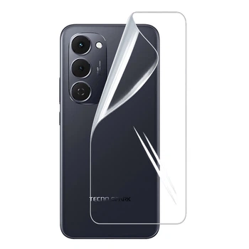 Гидрогелевая пленка Hydrogel Film для Tecno Spark 40 Pro+ на заднюю панель, Transparent